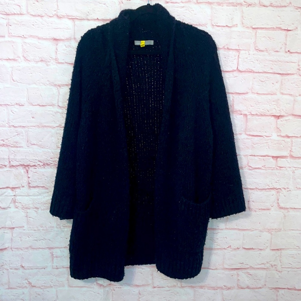 VINCE wool/cashmere small oversized knit cardigan with pockets